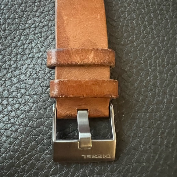 Diesel DZ7308 Blue and Black Dial Leather Men's Watch - Picture 5 of 14